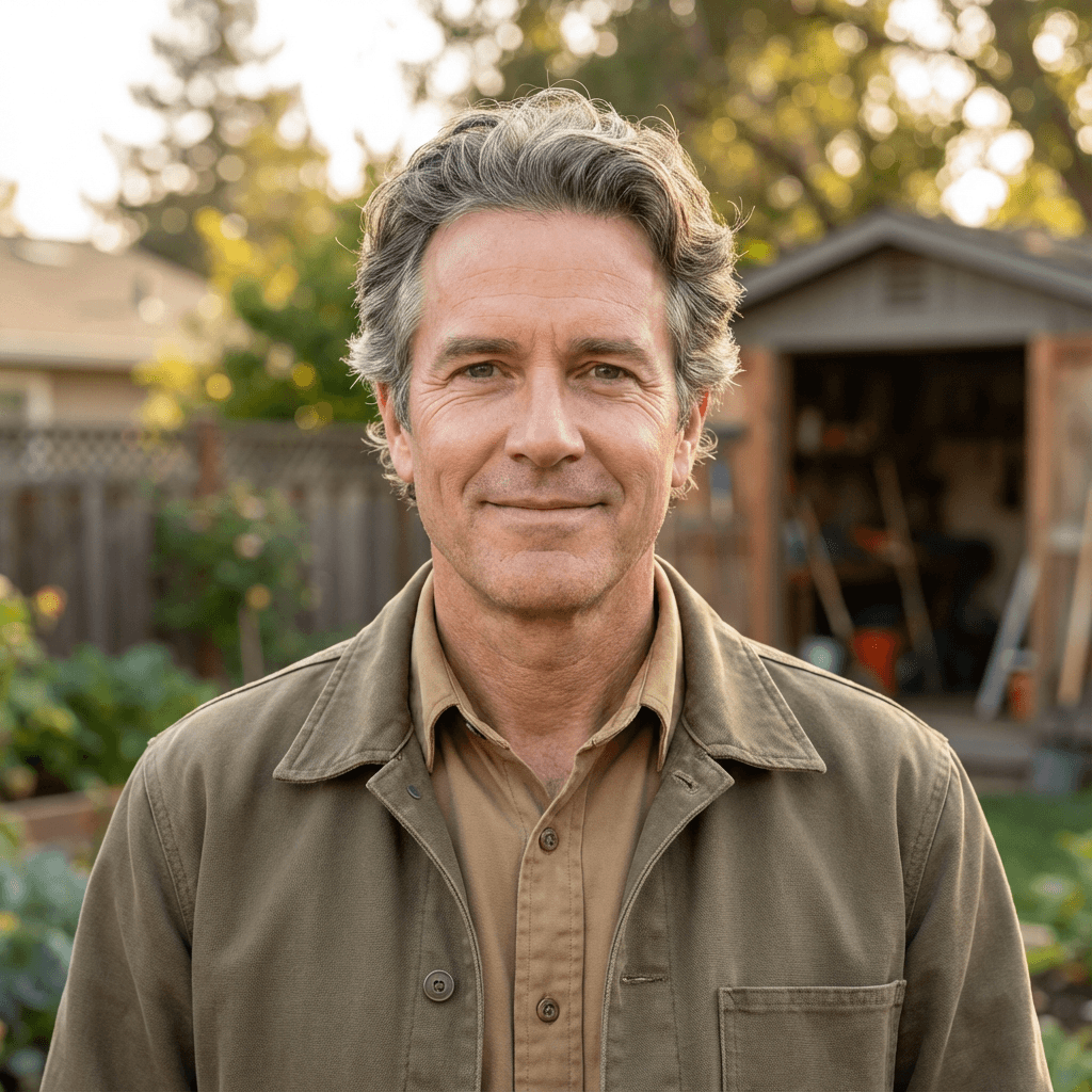 Daniel B. in a casual shirt, outdoors